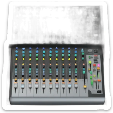 Mixing console with interactive graphics: representing mixing and remixing strategies in real time. sticker