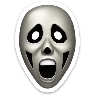 Mask movie Scream sticker
