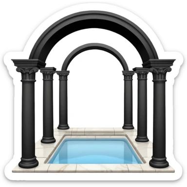 roman public bath sticker