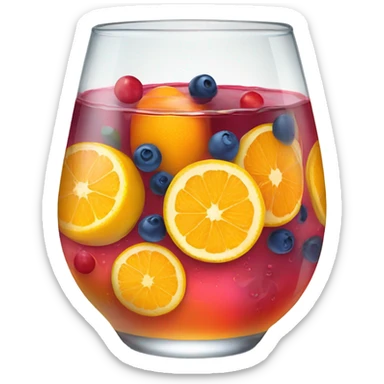 Glass of sangria sticker