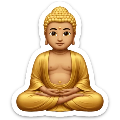Buddha Furry sticker