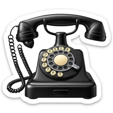 Vintage Telephone sticker