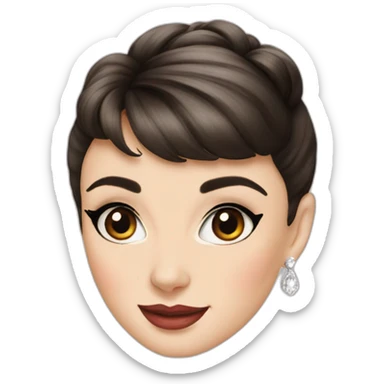Audrey Hepburn sticker