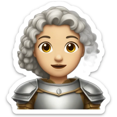 cute joan of ark sticker