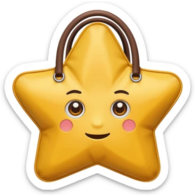 star shaped bag sticker