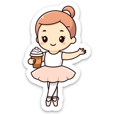 Ballerina cappuccino  sticker