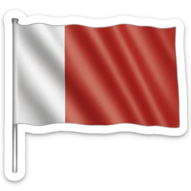 Indonesia flag no red on bottom sticker