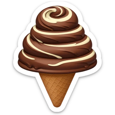 sorvete chocolate sticker