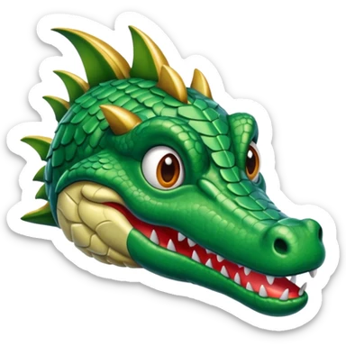 Hazme un avión con cabeza de cocodrilo sticker