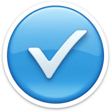 Tiktok mavi tik sticker