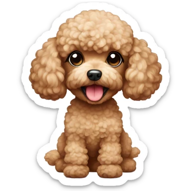 Toy poodle sticker
