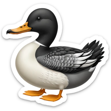 Loon duck sticker