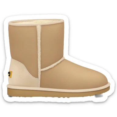 Aesthetic beige Ugg boots  sticker