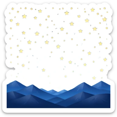 starry sky sticker