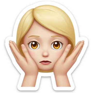 hands caressing super looking sad emojis face sticker