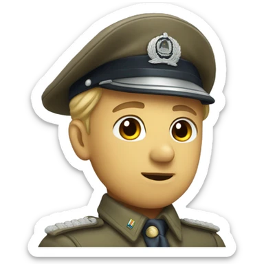 a world war  officer sticker