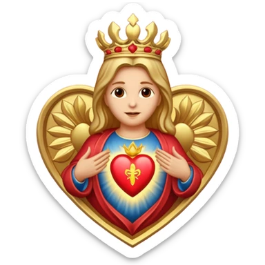 sacred heart sticker