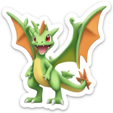 Flygon-Sceptile-Charizard-Fakemon full body sticker