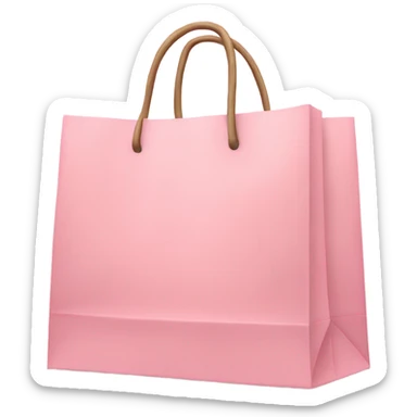 Light pink shopping bags sticker