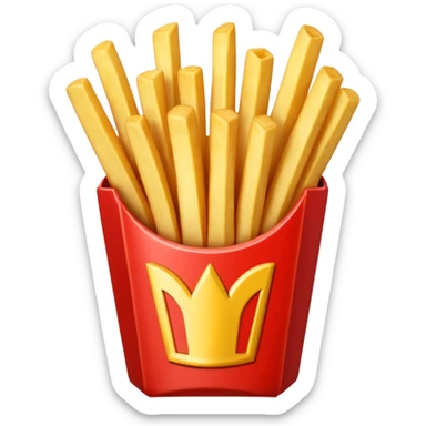 Porzione di patatine media (senza faccina) sticker