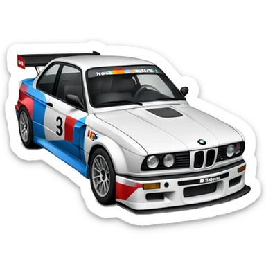 BMW M340 Race Car sticker
