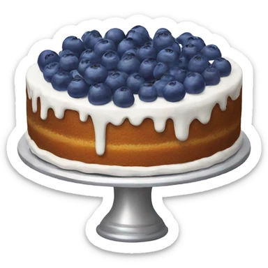 A blueberry cake sticker
