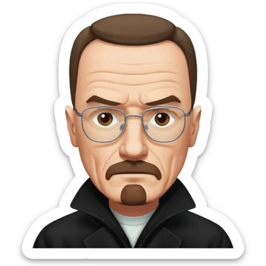 Walter white in coat  sticker
