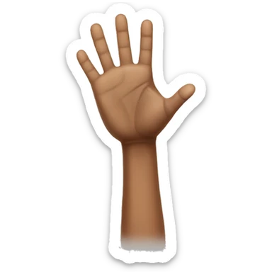 3 fingers for 3 points to basketball  sticker