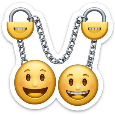 Emojis malandros con dientes de oro y cadenas de oro en el cuello  sticker