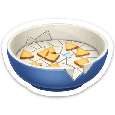 generate an emoji a broken dish sticker