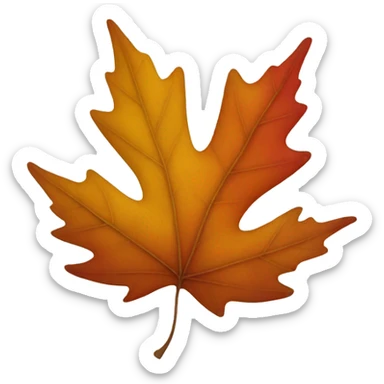 autumn leaves sticker