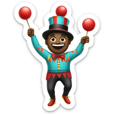 circus juggler sticker