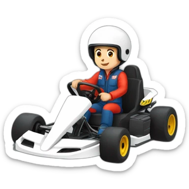 go kart pilota sticker