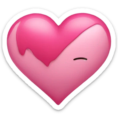 The pinkest heart in the world  sticker