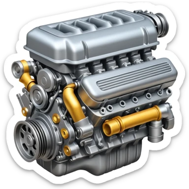Cars engine sticker
