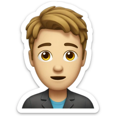 employee suffering sticker