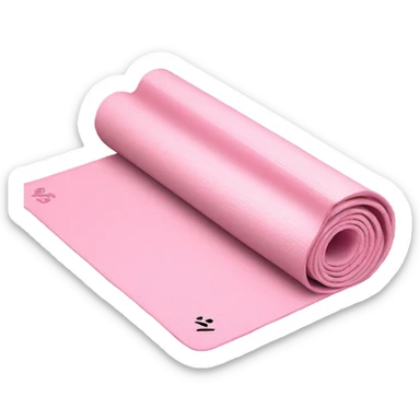 Light pink yoga mat sticker