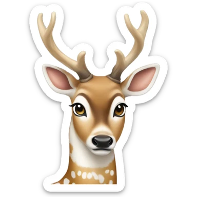 fallow deer sticker