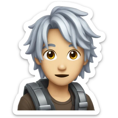 diluc from genshim impact sticker