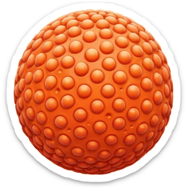 coral sphere, only sphere. sticker