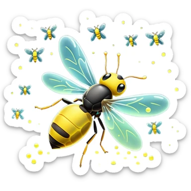 fireflies sticker