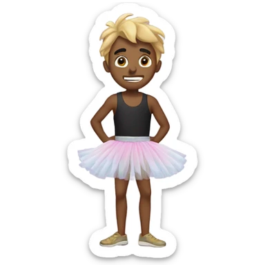  Trey wearing a tutu sticker