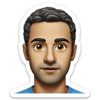 guy 20 years old iranian in 1970 photorealistic serious sticker