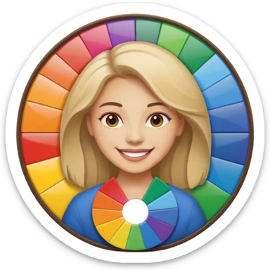 graphic designer , color wheel, photoshop icon sticker
