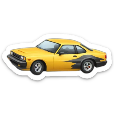 Car drifting sticker