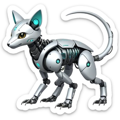 Modern Futuristic Cyborg-Vernid-Trico-species by LiLaiRa full body sticker