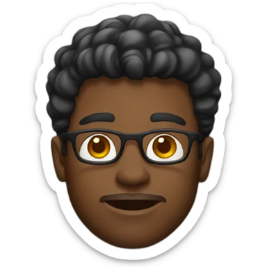 black male UI designer sticker