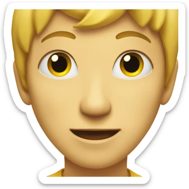 Two yellow circle side to side with red dot in middle sticker