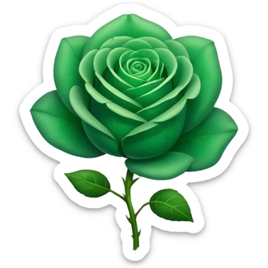 Green Rose sticker