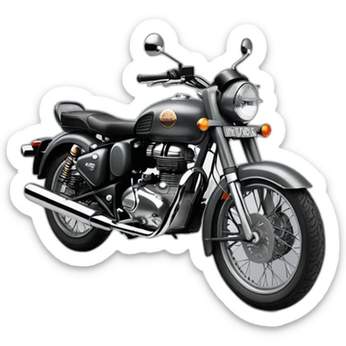 royal enfield classic 350 gunmetal grey sticker